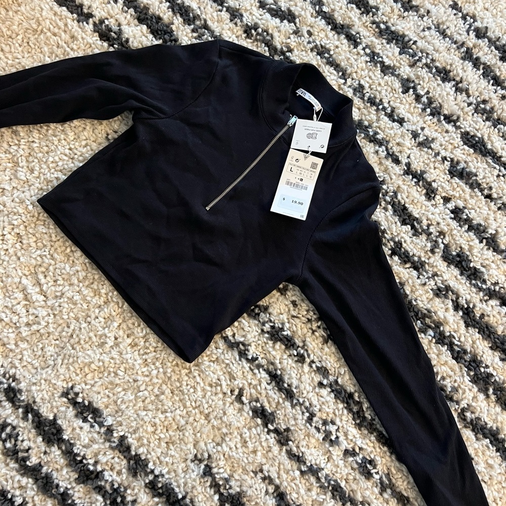 ZARA HALF ZIP SHIRT!